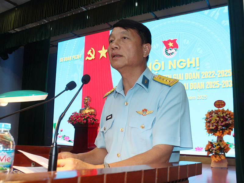Sư đoàn 361 tổ chức Hội nghị Tổng kết công tác Đoàn và phong trào thanh niên giai đoạn 2022-2025 và phương hướng, nhiệm vụ giai đoạn 2025-2030