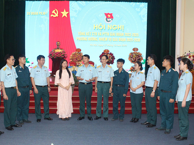 Sư đoàn 361 tổ chức Hội nghị Tổng kết công tác Đoàn và phong trào thanh niên giai đoạn 2022-2025 và phương hướng, nhiệm vụ giai đoạn 2025-2030