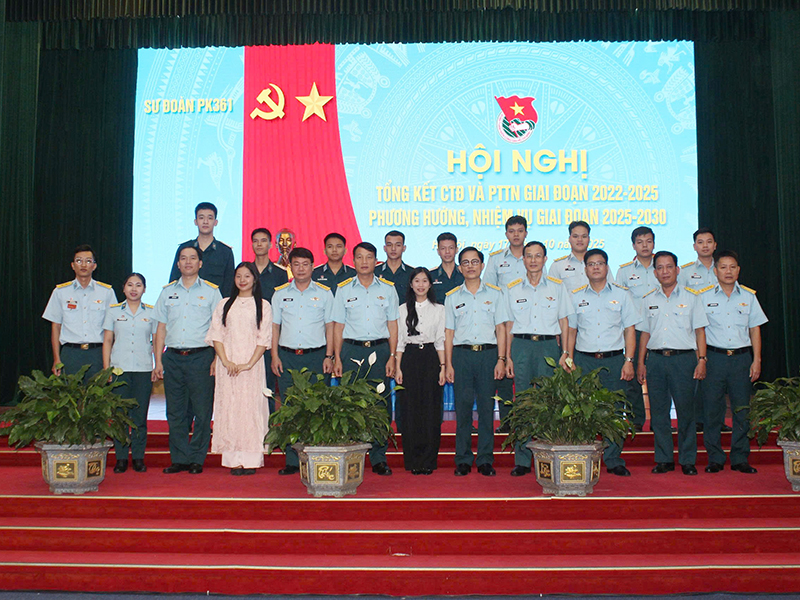 Sư đoàn 361 tổ chức Hội nghị Tổng kết công tác Đoàn và phong trào thanh niên giai đoạn 2022-2025 và phương hướng, nhiệm vụ giai đoạn 2025-2030