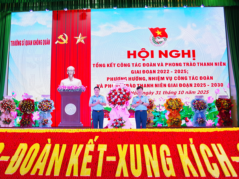 Trường Sĩ quan Không quân tổng kết công tác Đoàn và phong trào thanh niên giai đoạn 2022-2025