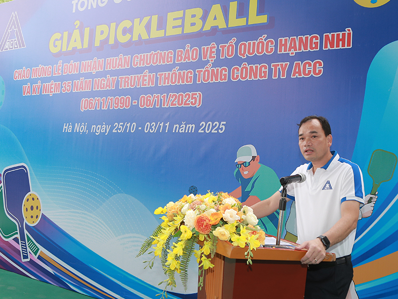 Tổng công ty Xây dựng công trình hàng không ACC tổ chức giải Pickleball chào mừng kỷ niệm 35 năm Ngày truyền thống