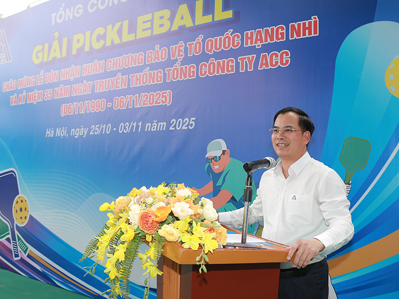 Tổng công ty Xây dựng công trình hàng không ACC tổ chức giải Pickleball chào mừng kỷ niệm 35 năm Ngày truyền thống