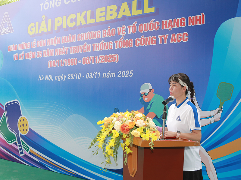 Tổng công ty Xây dựng công trình hàng không ACC tổ chức giải Pickleball chào mừng kỷ niệm 35 năm Ngày truyền thống
