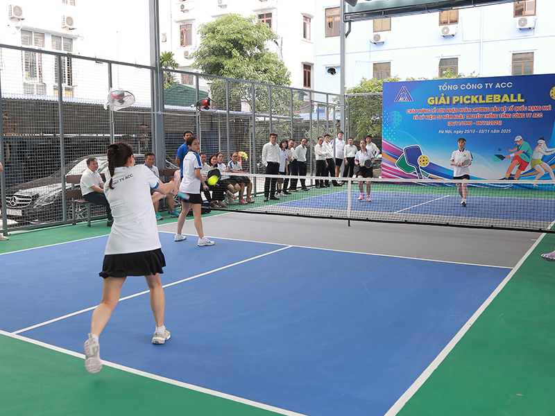 Tổng công ty Xây dựng công trình hàng không ACC tổ chức giải Pickleball chào mừng kỷ niệm 35 năm Ngày truyền thống