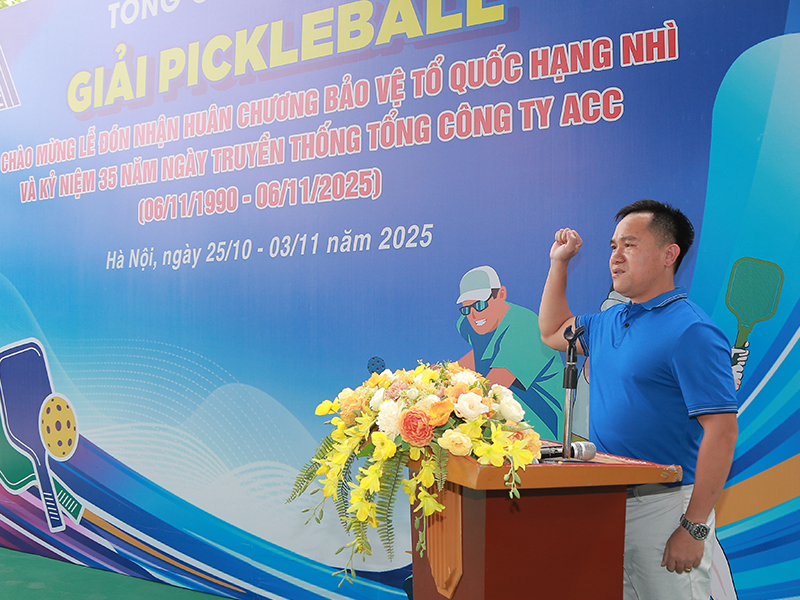 Tổng công ty Xây dựng công trình hàng không ACC tổ chức giải Pickleball chào mừng kỷ niệm 35 năm Ngày truyền thống