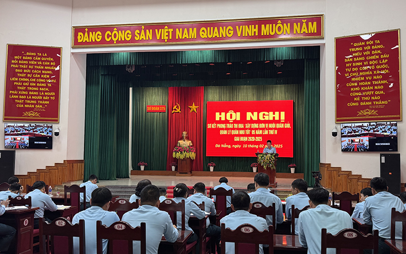 Sư đoàn 375 tổ chức Hội nghị sơ kết Phong trào thi đua “Xây dựng đơn vị nuôi quân giỏi, quản lý quân nhu tốt” giai đoạn 2020-2025