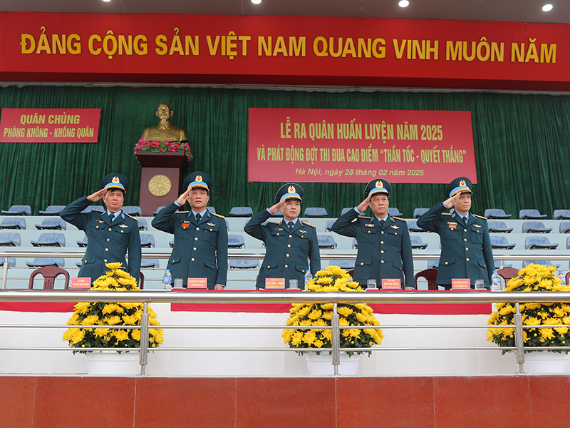 Khối cơ quan Quân chủng Phòng không - Không quân tổ chức Lễ ra quân huấn luyện năm 2025