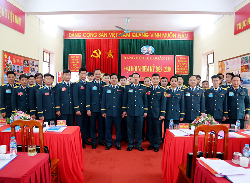 Đảng bộ Tiểu đoàn 184 tổ chức Đại hội nhiệm kỳ 2025-2030 làm trước trong Đảng bộ Quân chủng Phòng không - Không quân