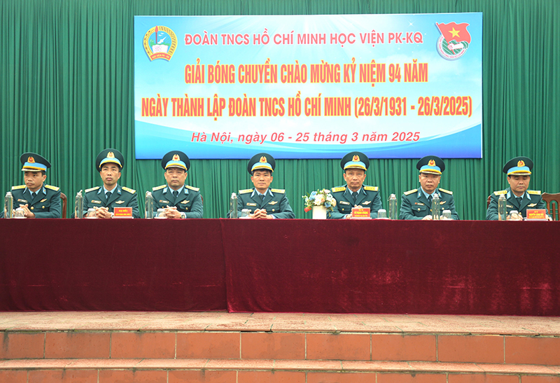 Học viện Phòng không - Không quân Khai mạc giải bóng chuyền chào mừng kỷ niệm 94 năm ngày thành lập Đoàn Thanh niên Cộng sản Hồ Chí Minh