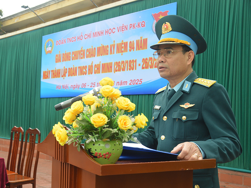 Học viện Phòng không - Không quân Khai mạc giải bóng chuyền chào mừng kỷ niệm 94 năm ngày thành lập Đoàn Thanh niên Cộng sản Hồ Chí Minh