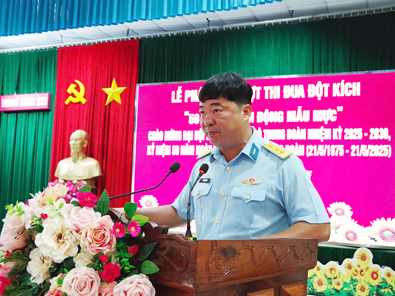 Trung đoàn 935 phát động đợt thi đua đột kích “50 ngày hành động mẫu mực”