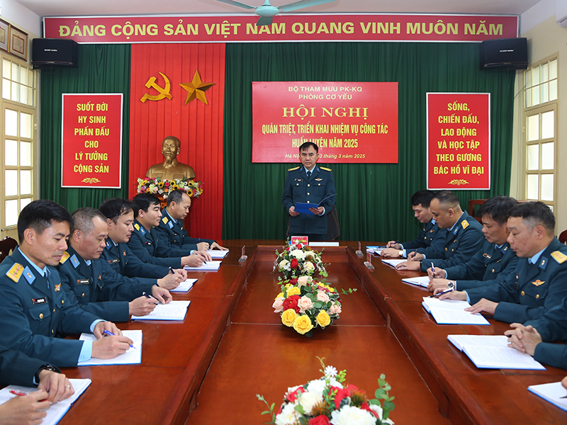 Triển khai toàn diện công tác huấn luyện Ngành Cơ yếu trong Quân chủng Phòng không - Không quân năm 2025