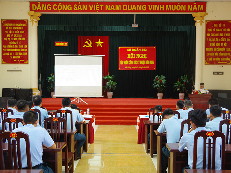 Sư đoàn 363 tổ chức Hội nghị tập huấn công tác kỹ thuật năm 2025