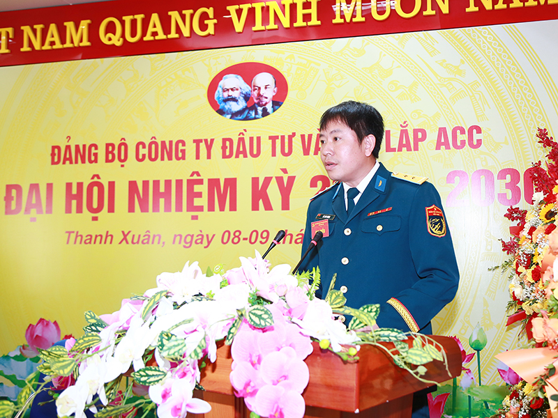 Đảng bộ Công ty đầu tư và xây lắp ACC tổ chức Đại hội nhiệm kỳ 2020-2025