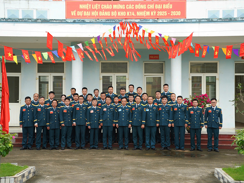 Đảng bộ Kho K14, Cục Hậu cần - Kỹ thuật PK-KQ tổ chức Đại hội nhiệm kỳ 2025-2030