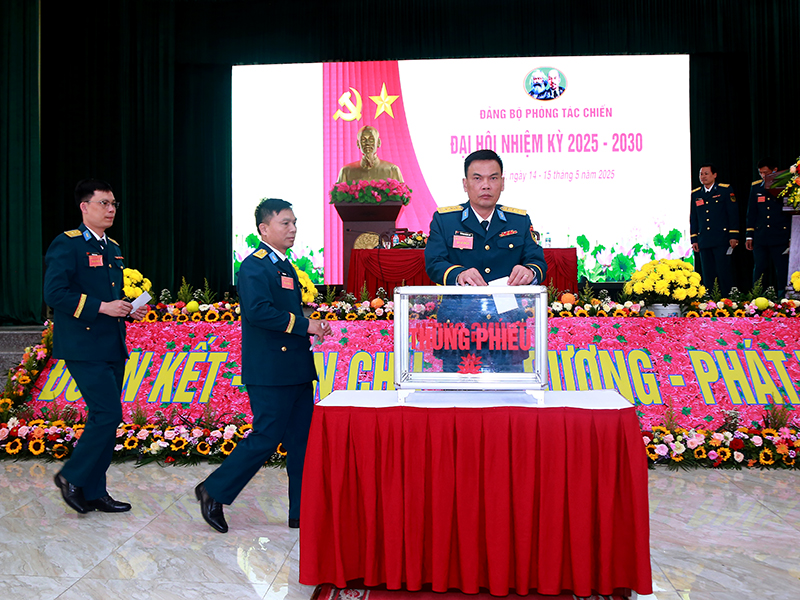 Đảng bộ Phòng Tác chiến, Bộ Tham mưu Quân chủng PK-KQ tổ chức Đại hội nhiệm kỳ 2025-2030
