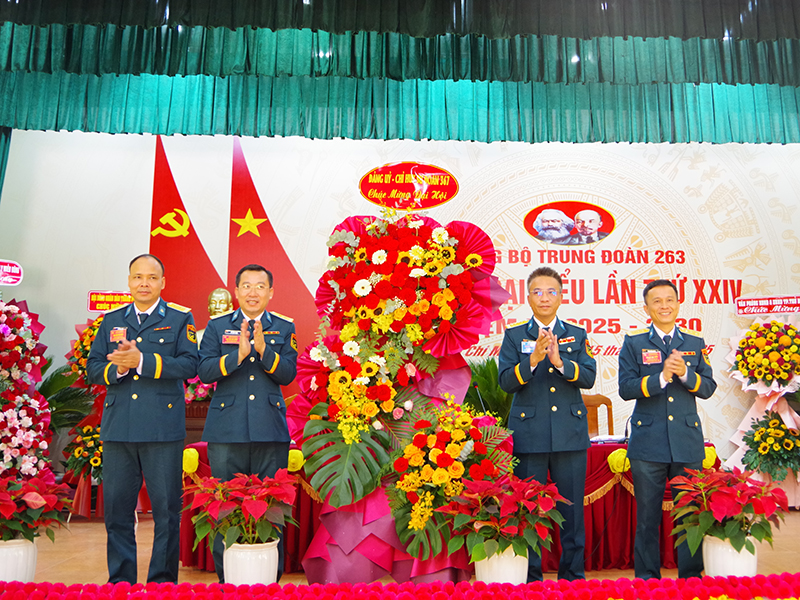 Đảng bộ Trung đoàn 263 tổ chức thành công Đại hội đại biểu nhiệm kỳ 2025 - 2030