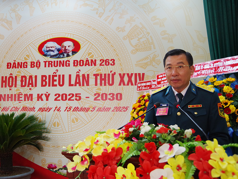 Đảng bộ Trung đoàn 263 tổ chức thành công Đại hội đại biểu nhiệm kỳ 2025 - 2030