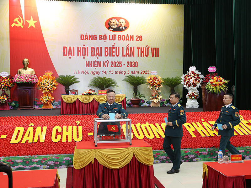 Đảng bộ Lữ đoàn 26 tổ chức Đại hội đại biểu lần thứ VII, nhiệm kỳ 2025-2030