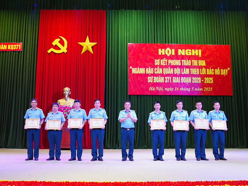 Sư đoàn 371 sơ kết Phong trào thi đua “Ngành Hậu cần Quân đội làm theo lời Bác Hồ dạy”