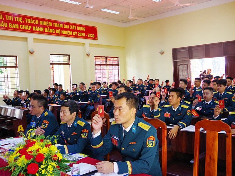 Đảng bộ Trung đoàn 263 tổ chức thành công Đại hội đại biểu nhiệm kỳ 2025 - 2030
