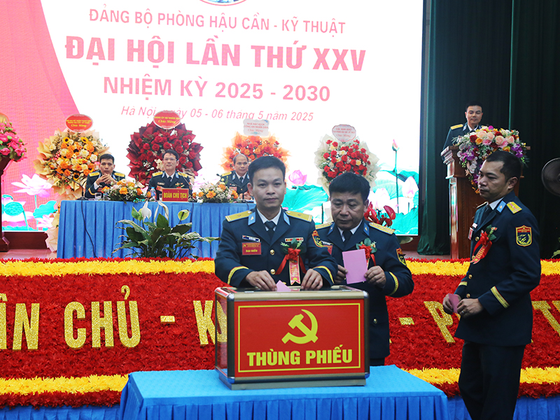 Đảng bộ Phòng Hậu cần - Kỹ thuật, Sư đoàn 361 tổ chức Đại hội nhiệm kỳ 2025-2030