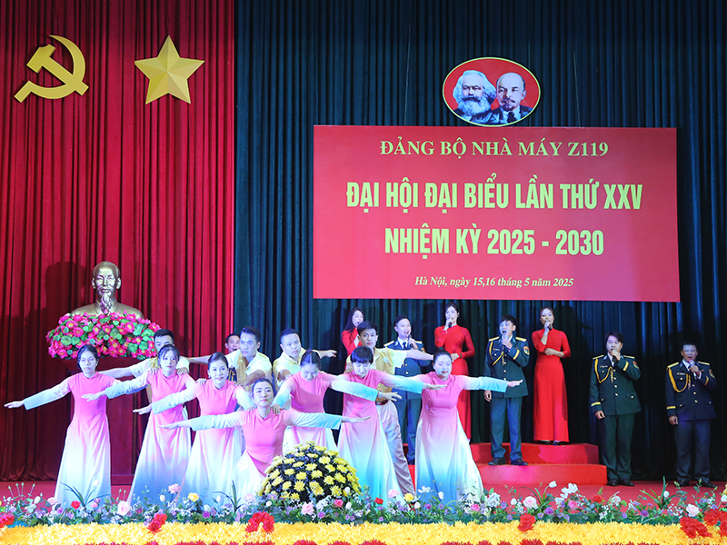 Đảng bộ Nhà máy Z119 tổ chức thành công Đại hội đại biểu lần thứ XXV, nhiệm kỳ 2025 - 2030