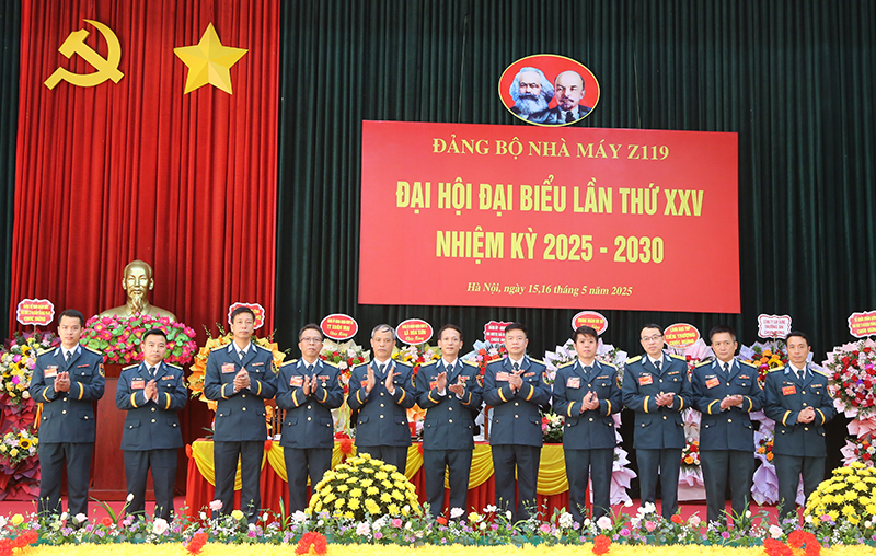 Đảng bộ Nhà máy Z119 tổ chức thành công Đại hội đại biểu lần thứ XXV, nhiệm kỳ 2025 - 2030