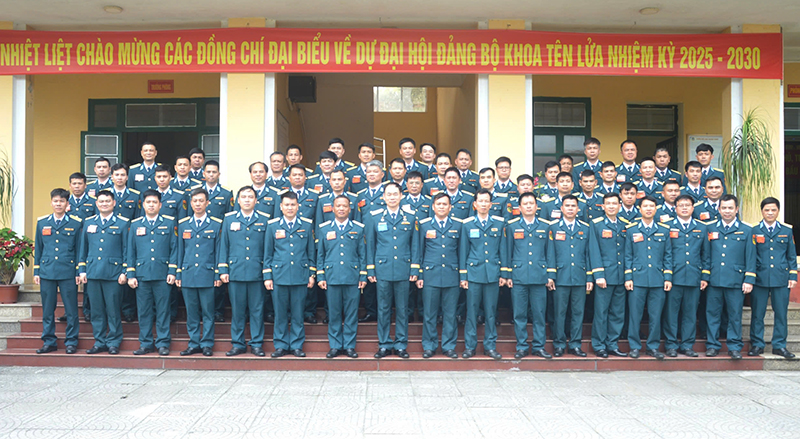 Đảng bộ Khoa Tên lửa, Học viện Phòng không - Không quân tổ chức Đại hội nhiệm kỳ 2025-2030