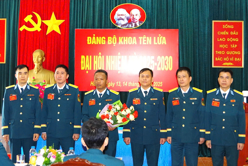 Đảng bộ Khoa Tên lửa, Học viện Phòng không - Không quân tổ chức Đại hội nhiệm kỳ 2025-2030