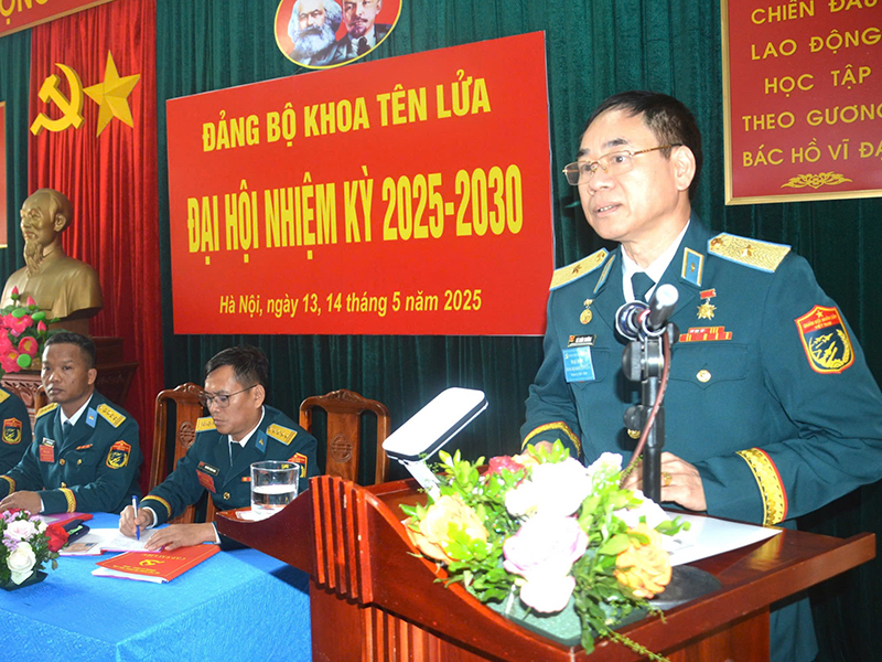 Đảng bộ Khoa Tên lửa, Học viện Phòng không - Không quân tổ chức Đại hội nhiệm kỳ 2025-2030