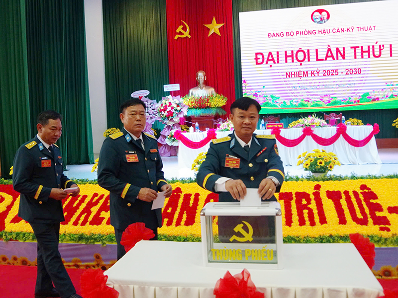 Đảng bộ Phòng Hậu cần - Kỹ thuật, Sư đoàn 375 tổ chức đại hội nhiệm kỳ 2025-2030