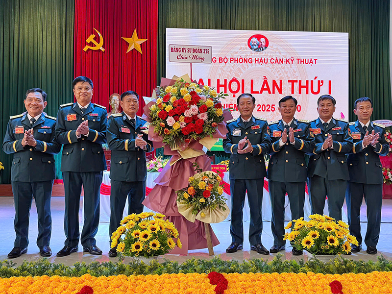 Đảng bộ Phòng Hậu cần - Kỹ thuật, Sư đoàn 375 tổ chức đại hội nhiệm kỳ 2025-2030