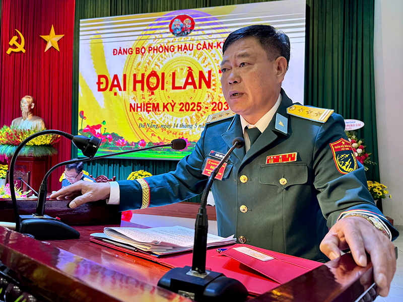 Đảng bộ Phòng Hậu cần - Kỹ thuật, Sư đoàn 375 tổ chức đại hội nhiệm kỳ 2025-2030