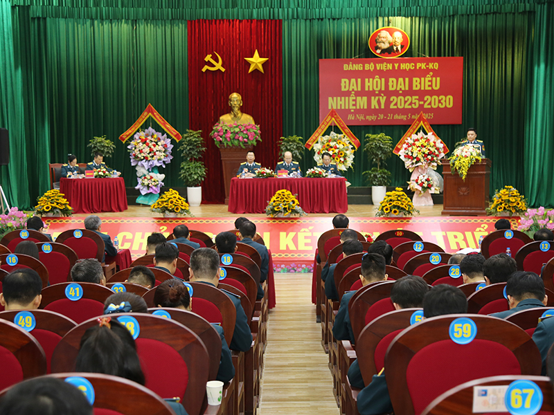 Đảng bộ Viện Y học Phòng không - Không quân tổ chức thành công Đại hội đại biểu, nhiệm kỳ 2025-2030