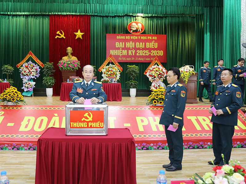 Đảng bộ Viện Y học Phòng không - Không quân tổ chức thành công Đại hội đại biểu, nhiệm kỳ 2025-2030