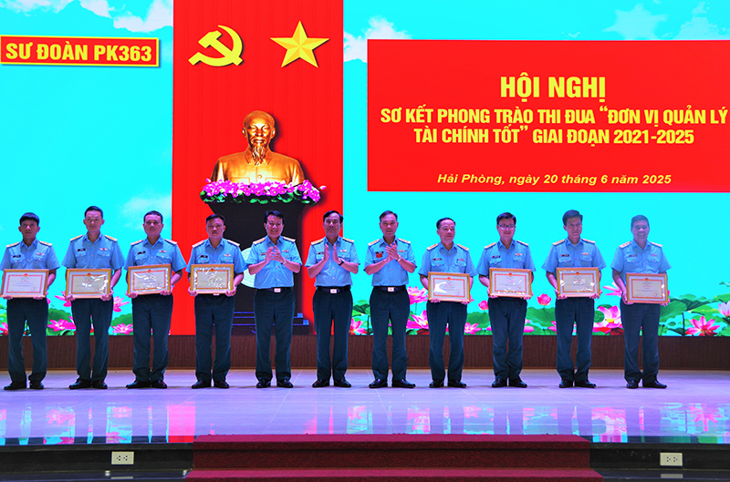Sư đoàn 363 sơ kết Phong trào thi đua “Đơn vị quản lý tài chính tốt” giai đoạn 2021 - 2025