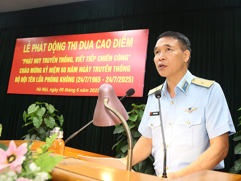 Cục Chính trị Quân chủng Phòng không - Không quân tổ chức Lễ phát động thi đua cao điểm “Phát huy truyền thống, viết tiếp chiến công”