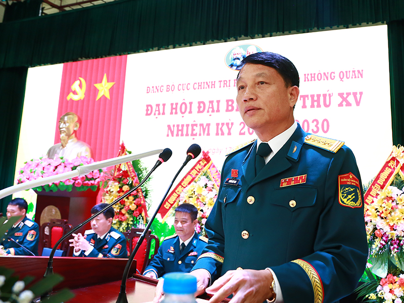 Đảng bộ Cục Chính trị Quân chủng Phòng không - Không quân tổ chức thành công Đại hội đại biểu lần thứ XV, nhiệm kỳ 2025-2030