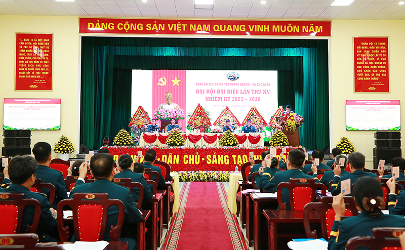 Đảng bộ Cục Chính trị Quân chủng Phòng không - Không quân tổ chức thành công Đại hội đại biểu lần thứ XV, nhiệm kỳ 2025-2030