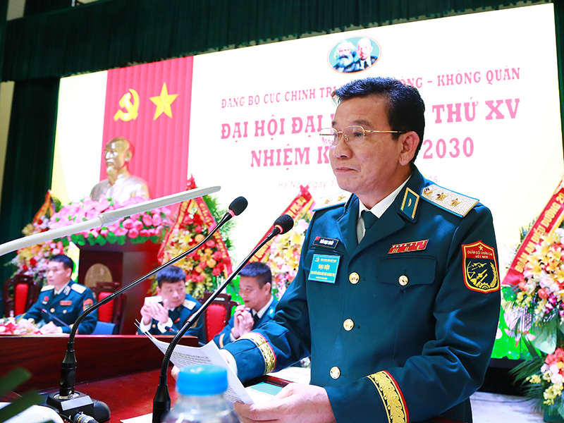 Đảng bộ Cục Chính trị Quân chủng Phòng không - Không quân tổ chức thành công Đại hội đại biểu lần thứ XV, nhiệm kỳ 2025-2030