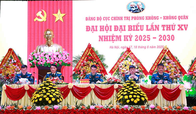 Đảng bộ Cục Chính trị Quân chủng Phòng không - Không quân tổ chức thành công Đại hội đại biểu lần thứ XV, nhiệm kỳ 2025-2030