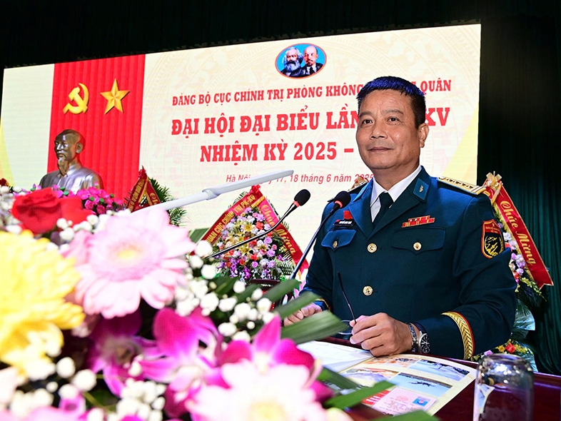 Đảng bộ Cục Chính trị Quân chủng Phòng không - Không quân tổ chức thành công Đại hội đại biểu lần thứ XV, nhiệm kỳ 2025-2030