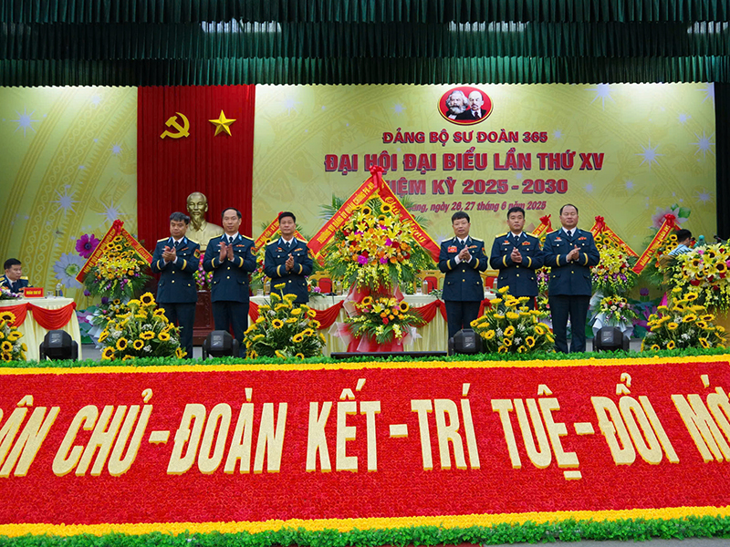 Đảng bộ Sư đoàn 365 tổ chức thành công Đại hội đại biểu lần thứ XV, nhiệm kỳ 2025-2030
