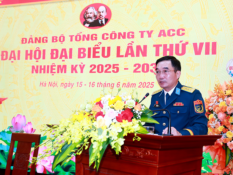 Đảng bộ Tổng công ty Xây dựng công trình hàng không ACC tổ chức thành công Đại hội đại biểu lần thứ VII, nhiệm kỳ 2025-2030