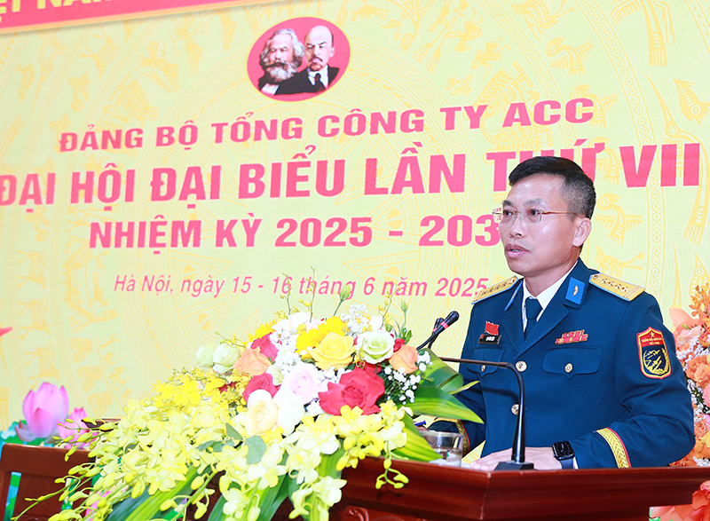 Đảng bộ Tổng công ty Xây dựng công trình hàng không ACC tổ chức thành công Đại hội đại biểu lần thứ VII, nhiệm kỳ 2025-2030