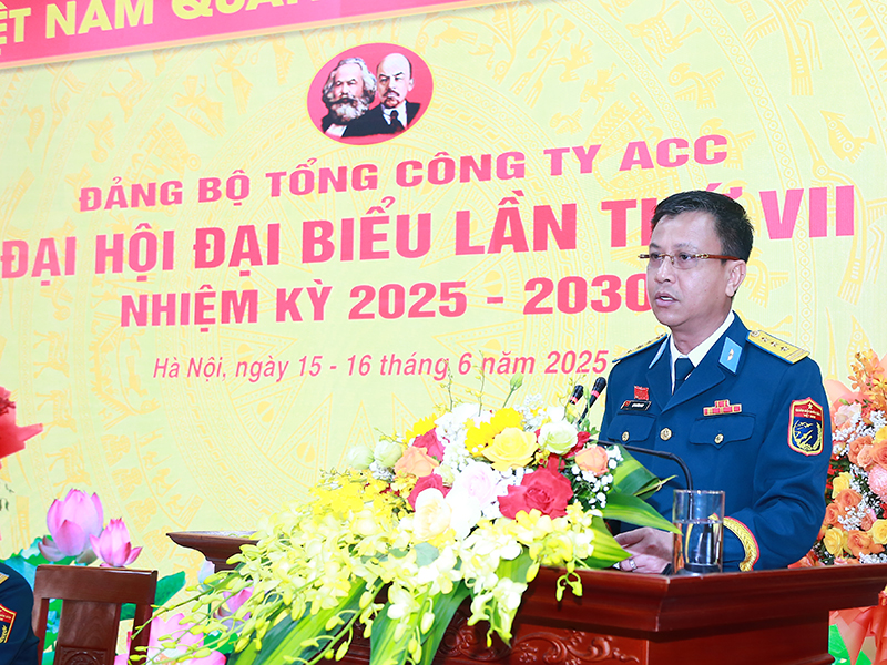 Đảng bộ Tổng công ty Xây dựng công trình hàng không ACC tổ chức thành công Đại hội đại biểu lần thứ VII, nhiệm kỳ 2025-2030