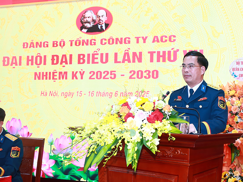 Đảng bộ Tổng công ty Xây dựng công trình hàng không ACC tổ chức thành công Đại hội đại biểu lần thứ VII, nhiệm kỳ 2025-2030