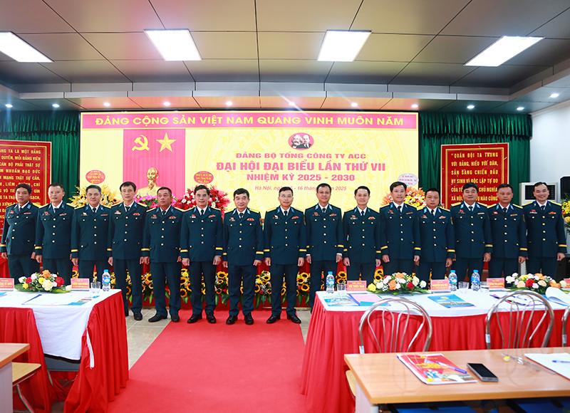 Đảng bộ Tổng công ty Xây dựng công trình hàng không ACC tổ chức thành công Đại hội đại biểu lần thứ VII, nhiệm kỳ 2025-2030