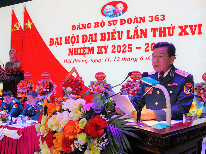 Đại hội đại biểu Đảng bộ Sư đoàn 363 lần thứ XVI thành công tốt đẹp